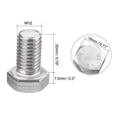 Harfington Hex Bolt 304 Stainless Steel Fully Threade