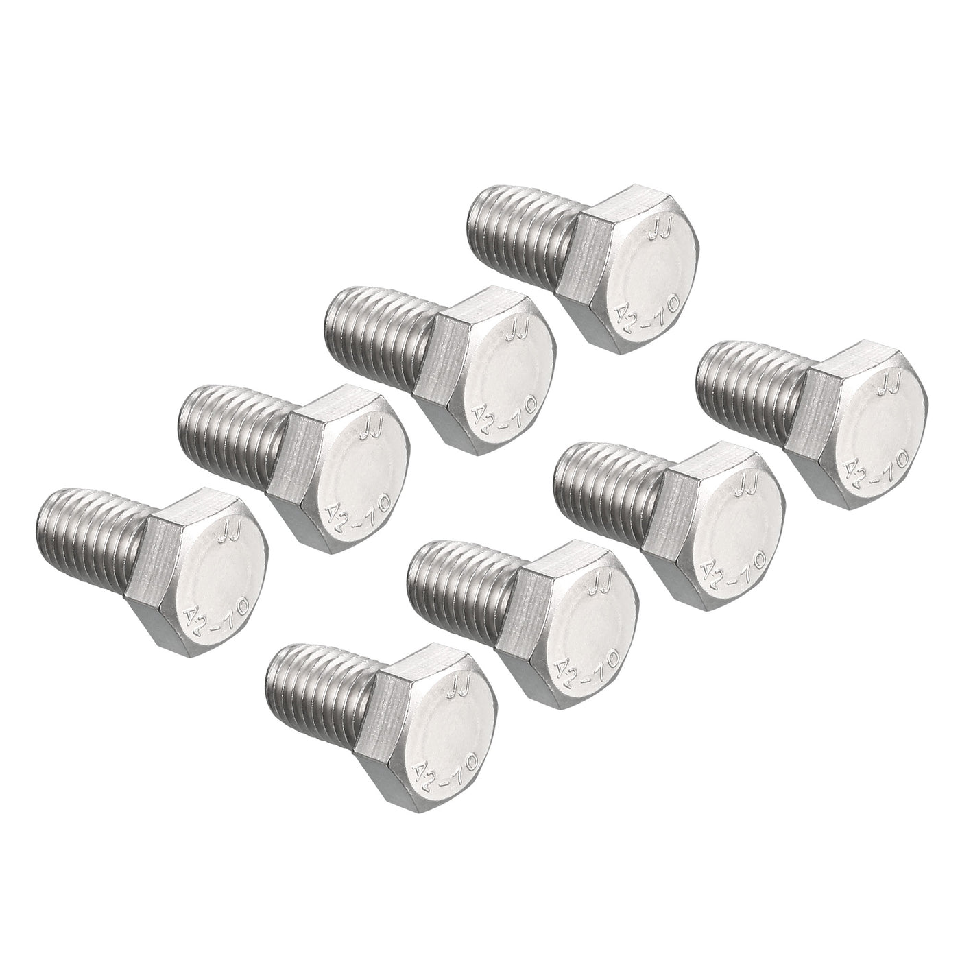 Harfington 8 pcs Stainless Steel Hexagonal Head Screw Bolts