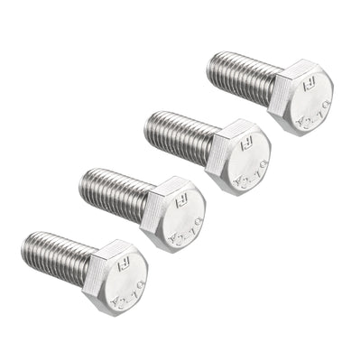 Harfington 4 pcs Stainless Steel Hexagonal Head Screw Bolts