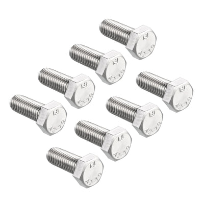 Harfington 8 pcs Stainless Steel Hexagonal Head Screw Bolts