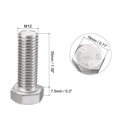 Harfington Hex Bolt 304 Stainless Steel Fully Threade