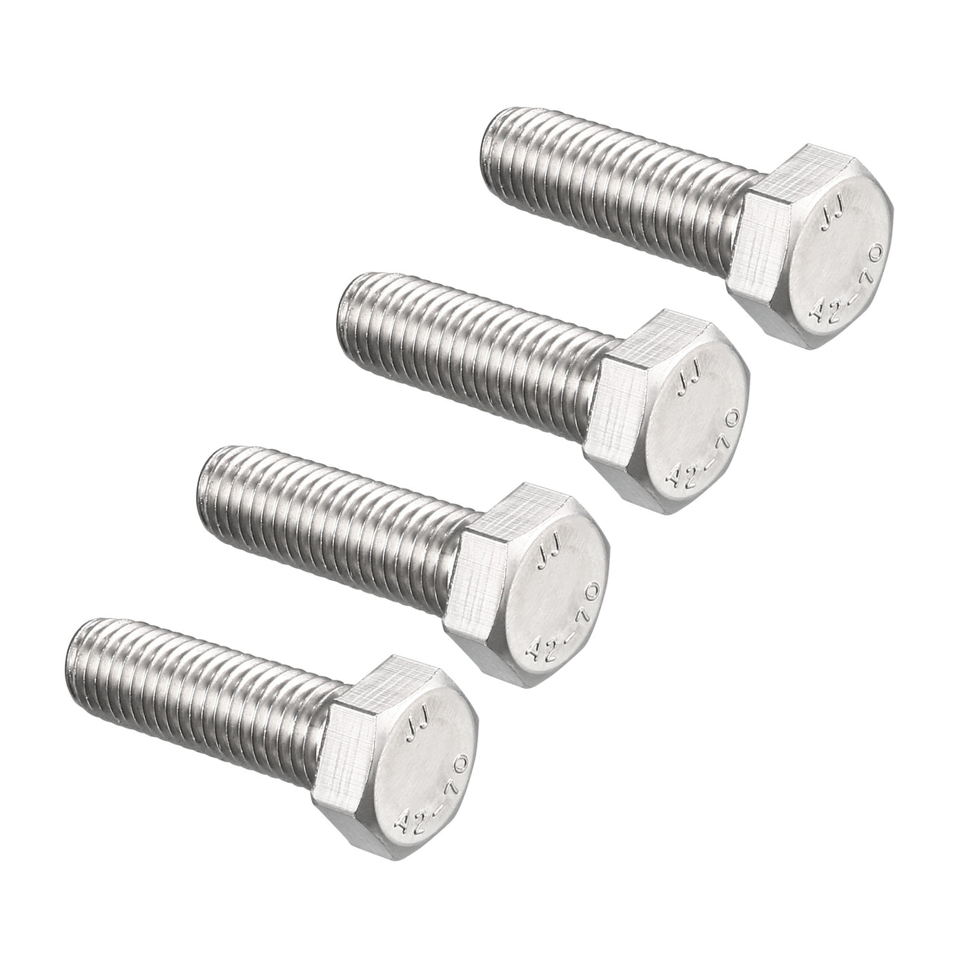 Harfington 4 pcs Stainless Steel Hexagonal Head Screw Bolts