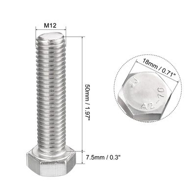 Harfington 1 pcs Stainless Steel Hexagonal Head Screw Bolts