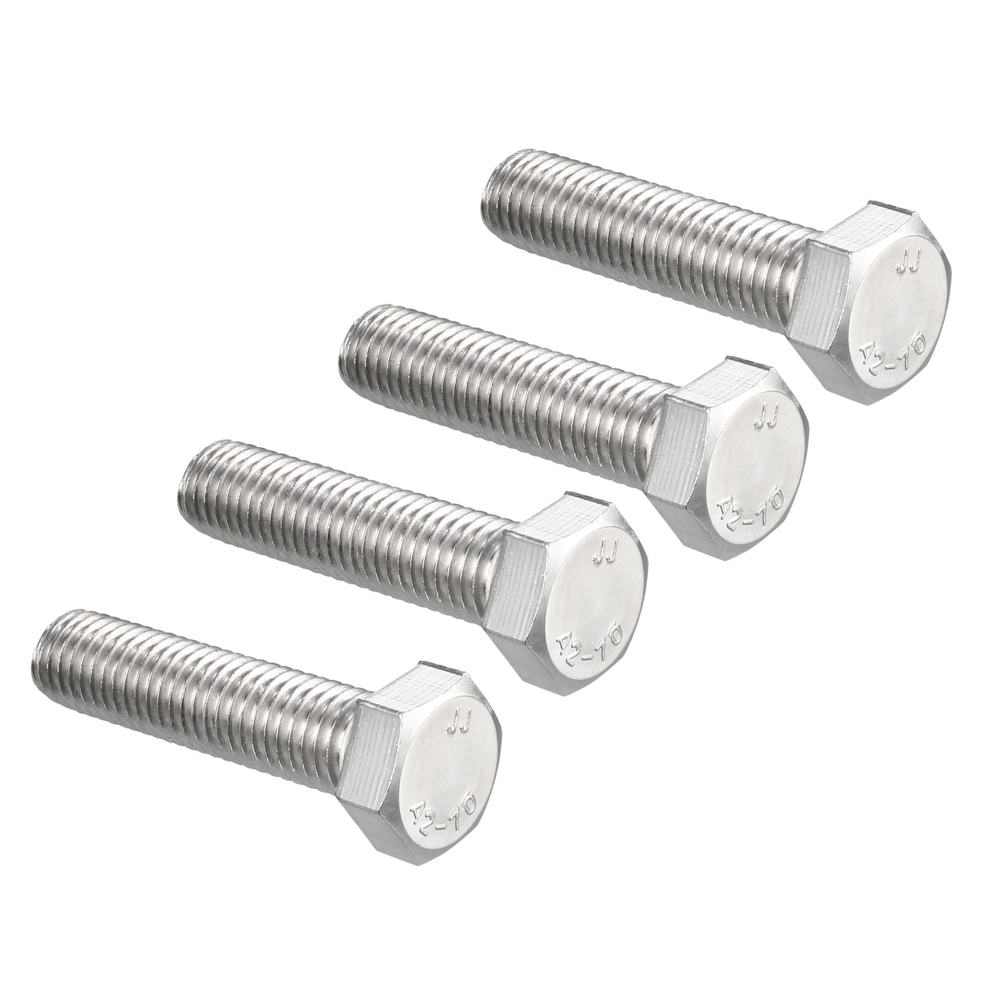 Harfington 4 pcs Stainless Steel Hexagonal Head Screw Bolts