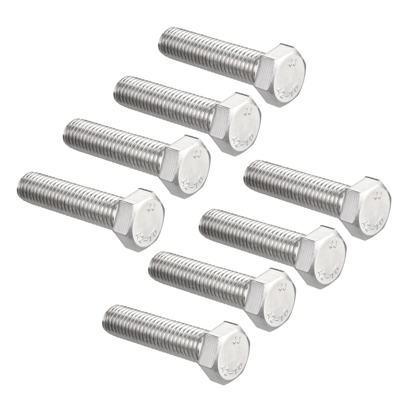 Harfington 8 pcs Stainless Steel Hexagonal Head Screw Bolts