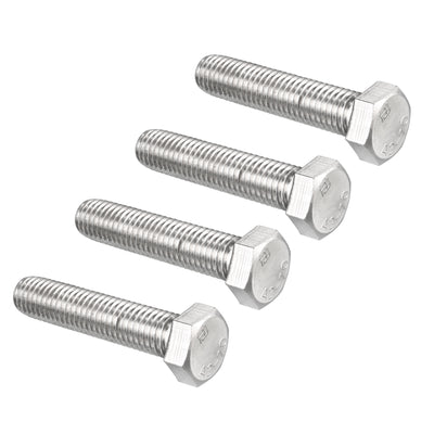 Harfington 4 pcs Stainless Steel Hexagonal Head Screw Bolts