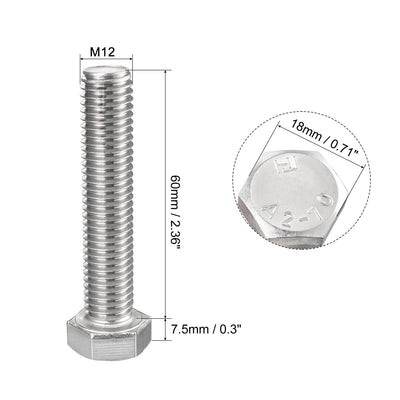 Harfington Hex Bolt 304 Stainless Steel Fully Threade