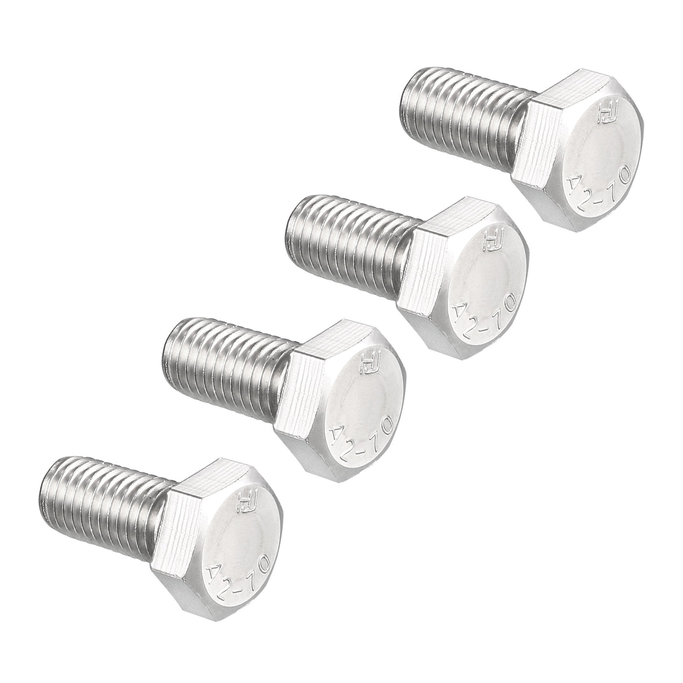 Harfington 4 pcs 304 Stainless Steel Hex Bolt