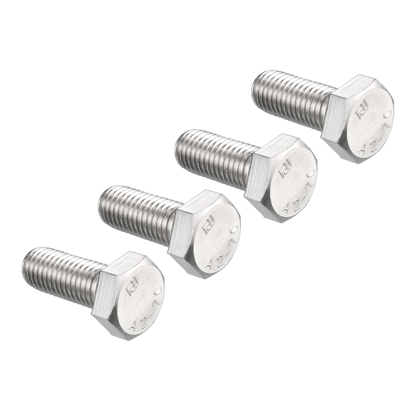Harfington 4 pcs 304 Stainless Steel Hex Bolt
