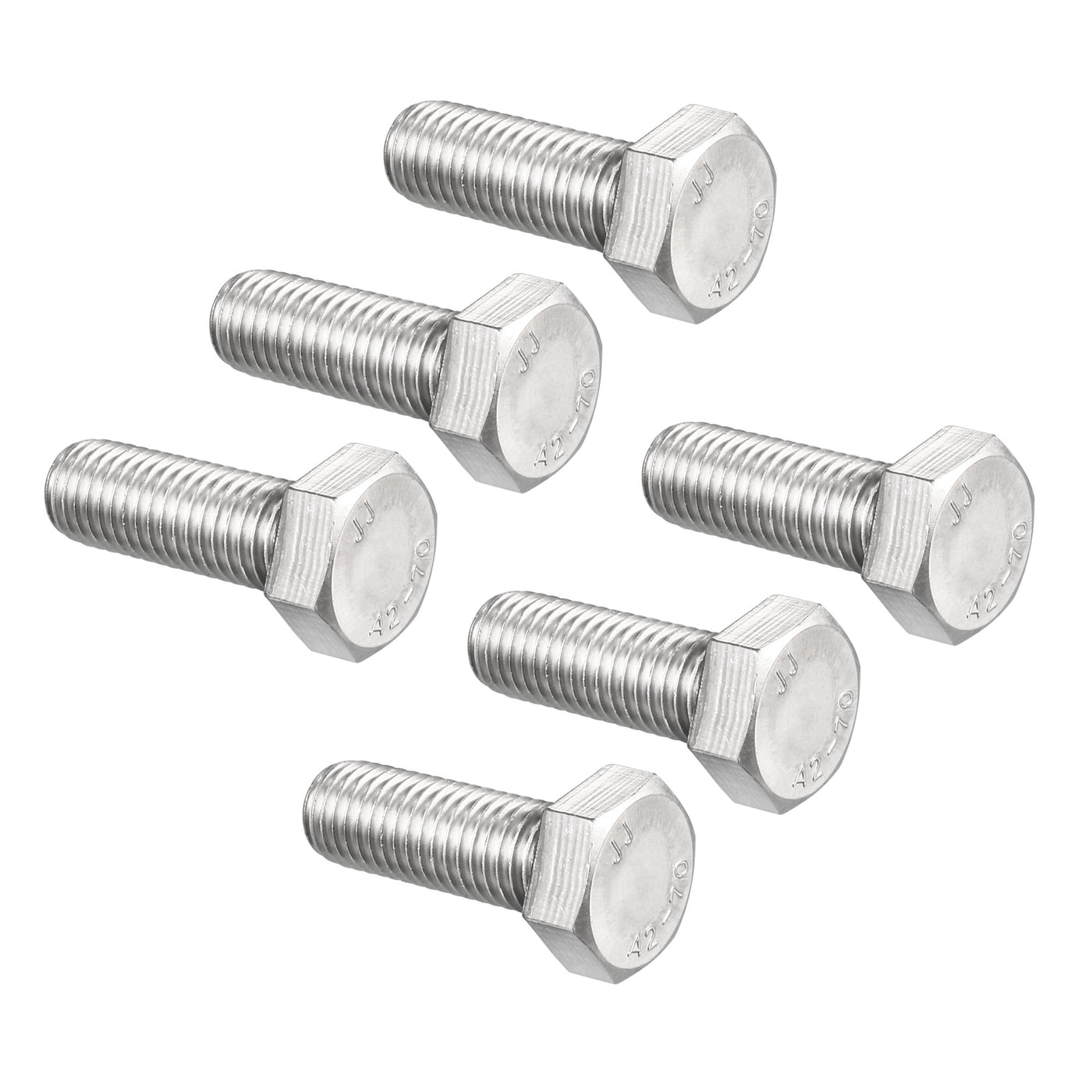 Harfington 6 pcs 304 Stainless Steel Hex Bolt