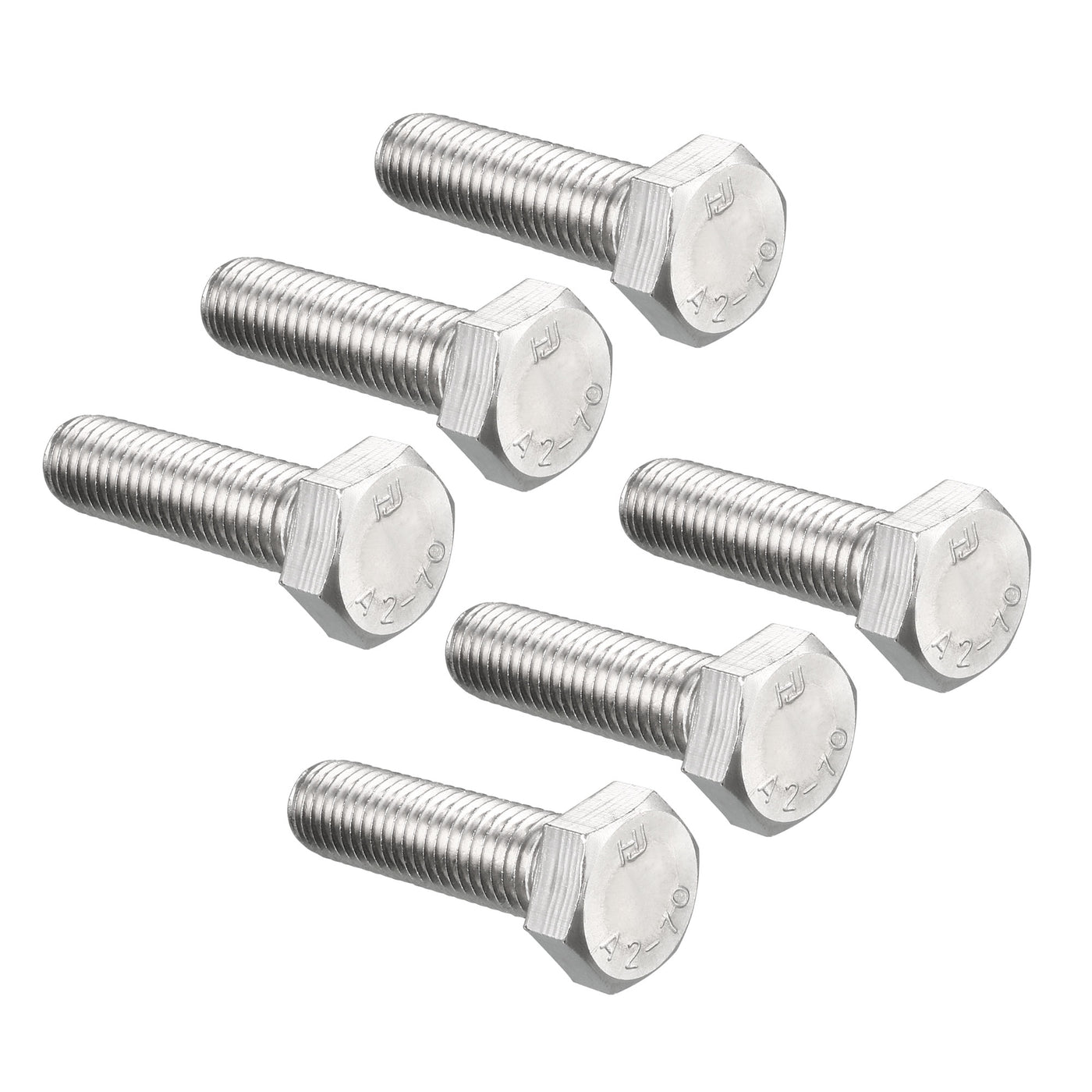 Harfington 6 pcs 304 Stainless Steel Hex Bolt