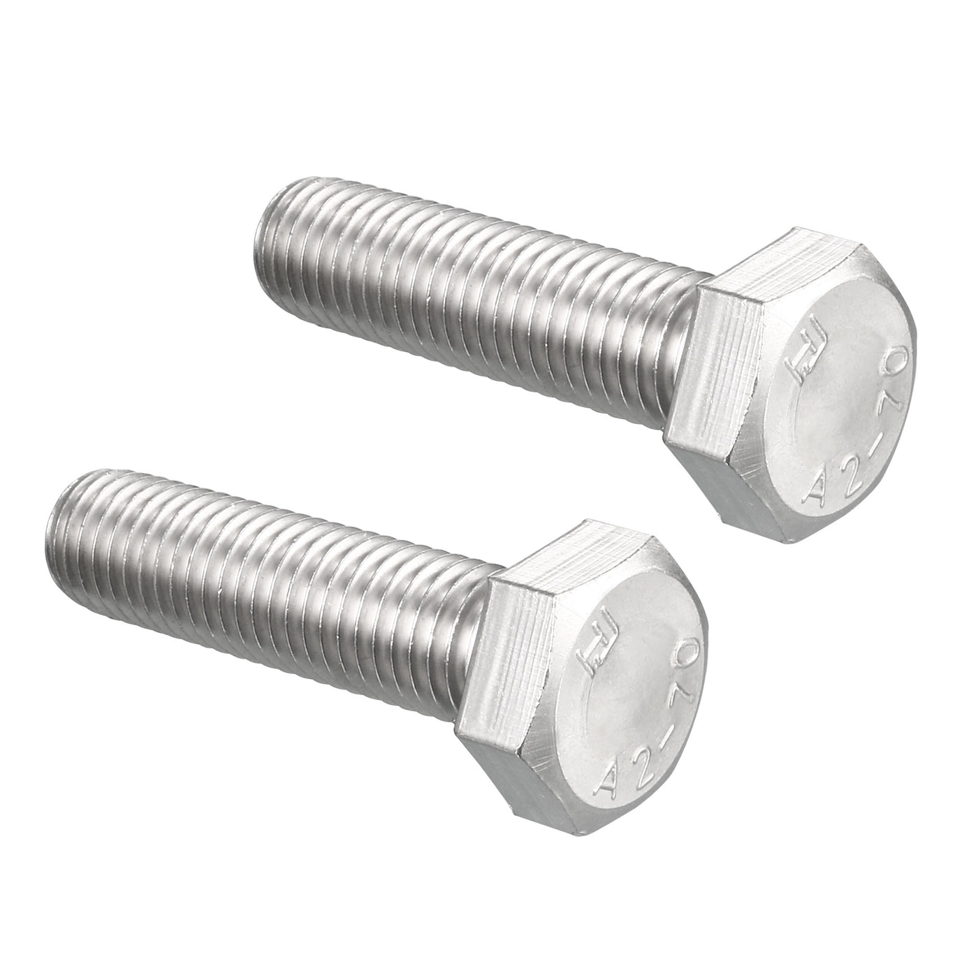 Harfington 2 pcs 304 Stainless Steel Hex Bolt