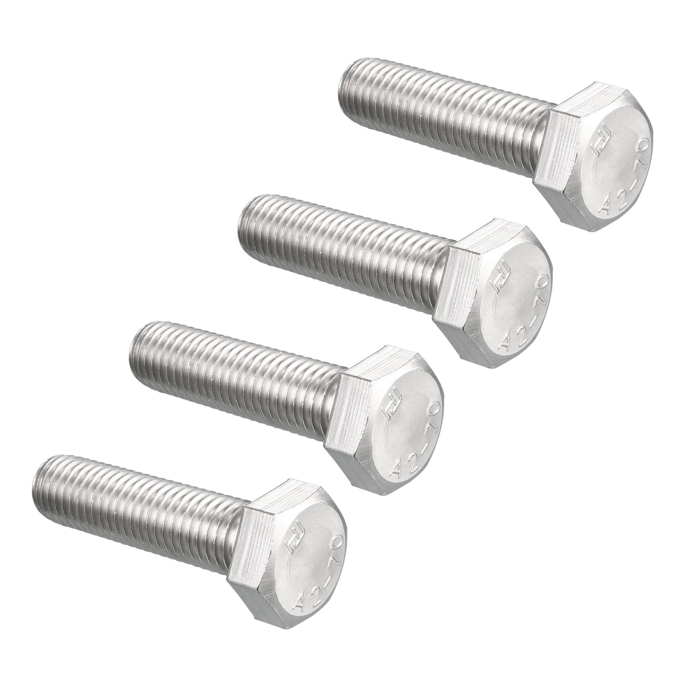 Harfington 4 pcs 304 Stainless Steel Hex Bolt