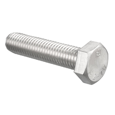 Harfington 2pcs 304 Stainless Steel Hexagonal Head Screw Bolts