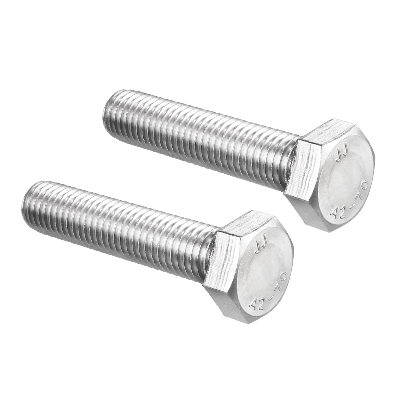 Harfington 2 pcs 304 Stainless Steel Hex Bolt