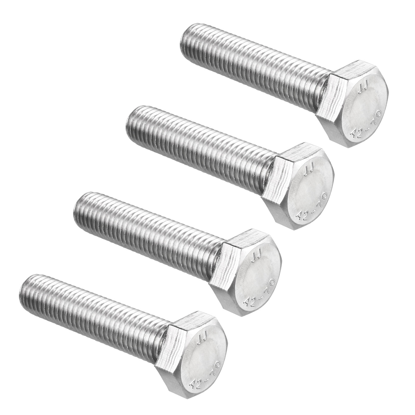 Harfington 4 pcs 304 Stainless Steel Hex Bolt