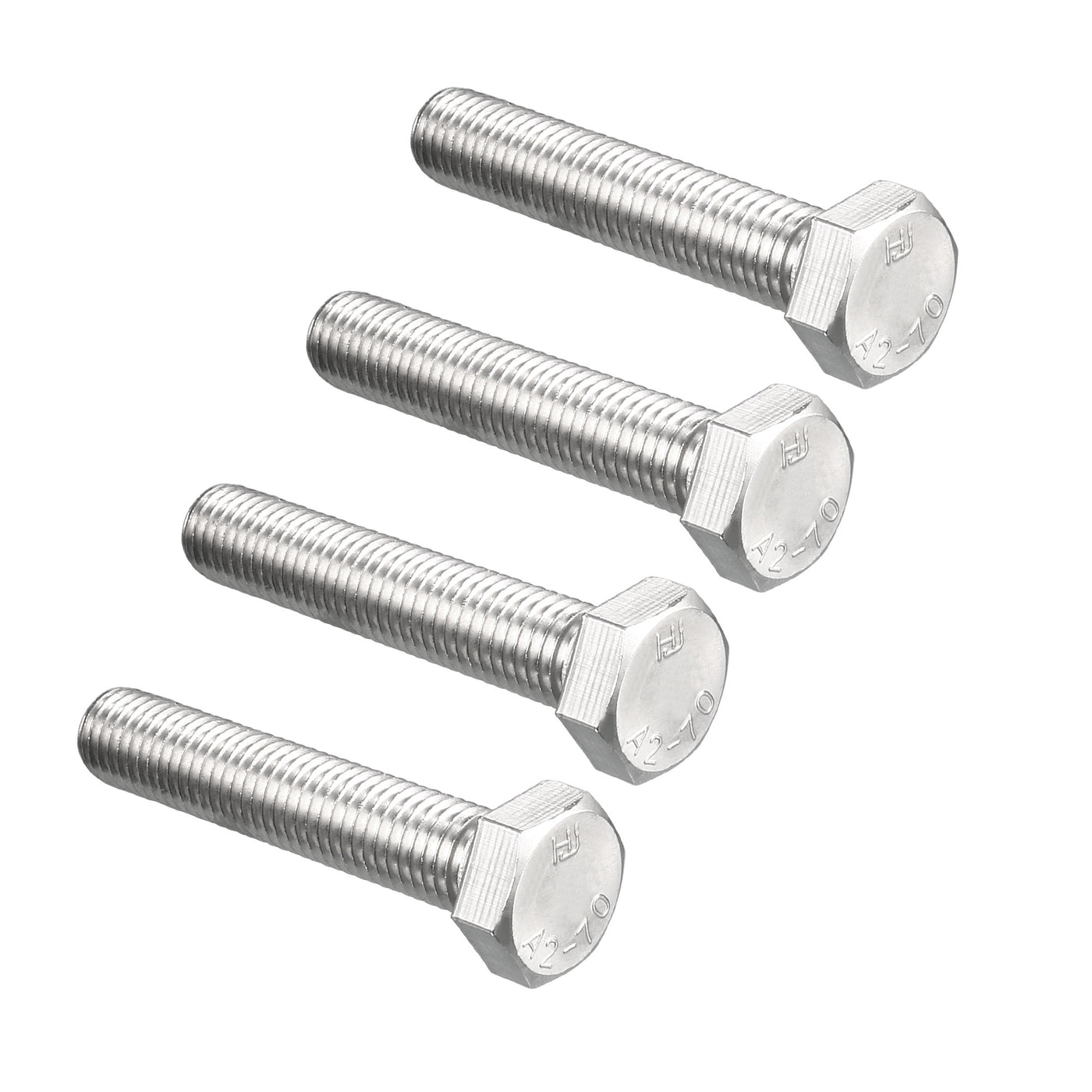 Harfington 4 pcs 304 Stainless Steel Hex Bolt