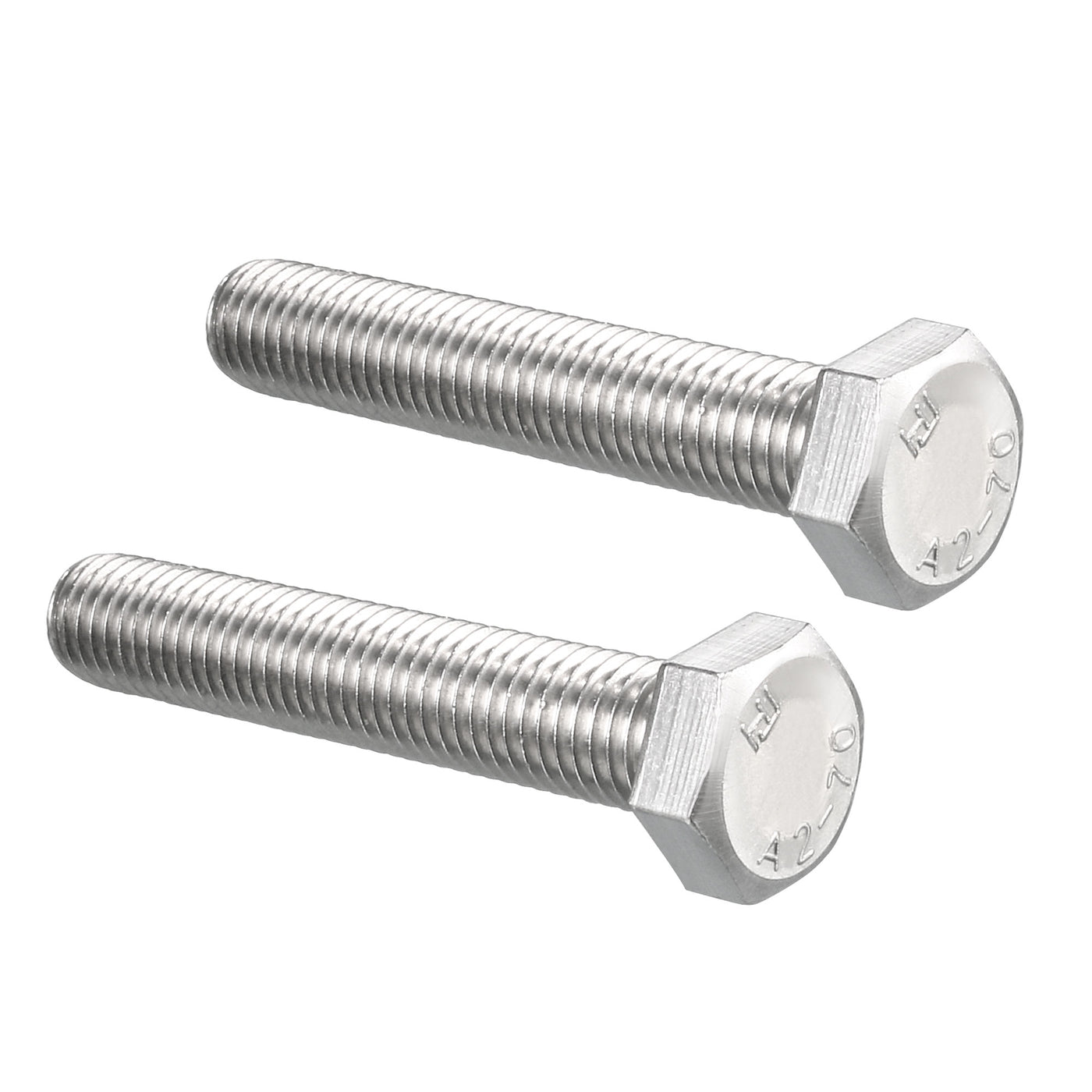 Harfington 2 pcs 304 Stainless Steel Hex Bolt