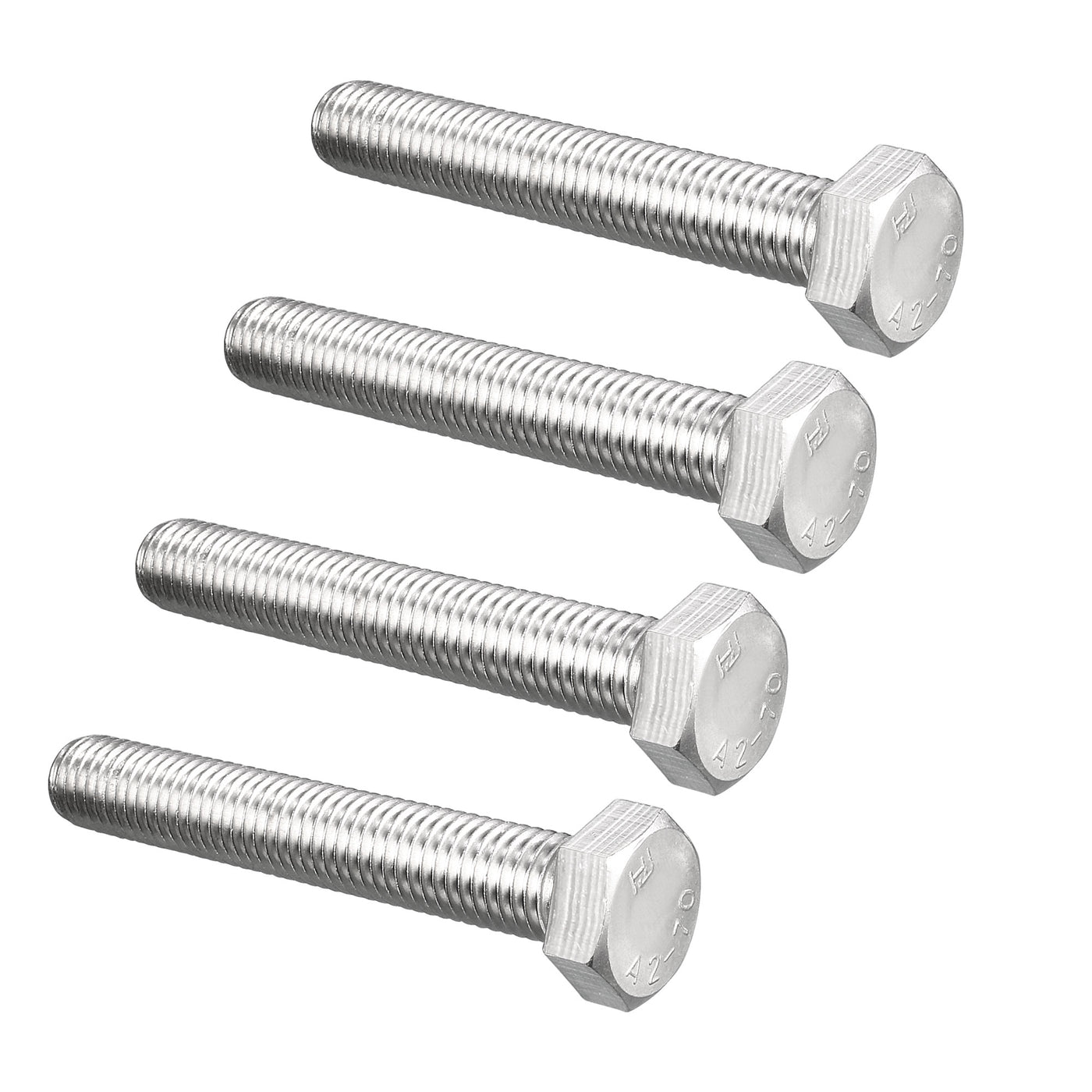Harfington 4 pcs 304 Stainless Steel Hex Bolt