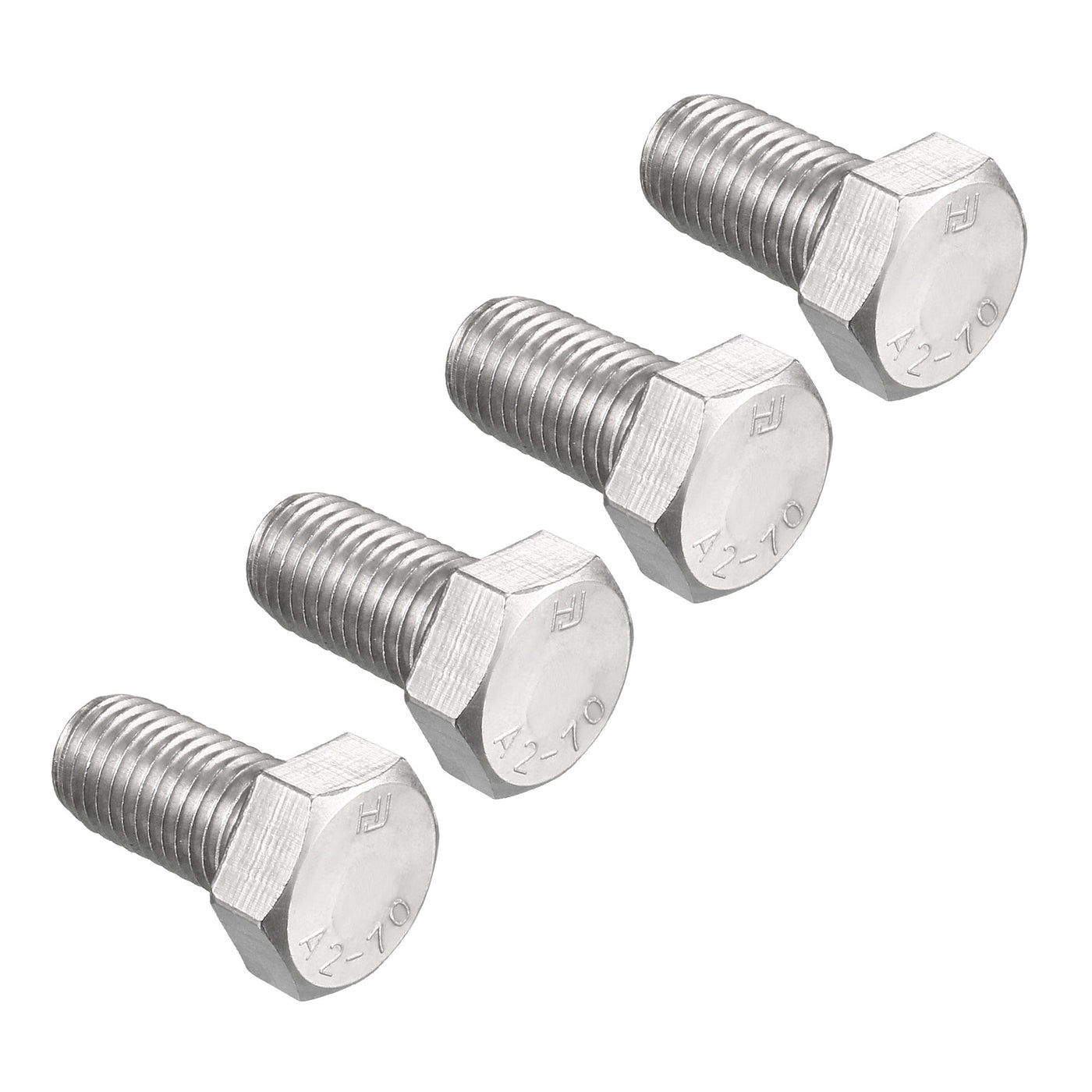 Harfington 4pcs Stainless Steel Hexagonal Head Screw Bolts