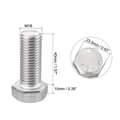 Harfington 2pcs 304 Stainless Steel Screw Bolts