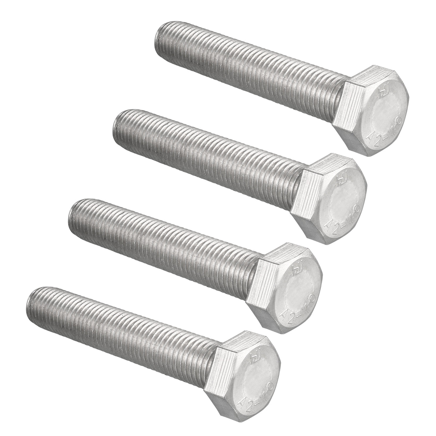 Harfington 4pcs Stainless Steel Hexagonal Head Screw Bolts