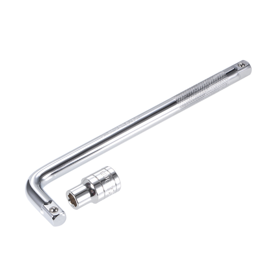 Harfington Socket Accessory Set, 6-Point Shallow Socket L-Shape Extension Handle with Square Drive