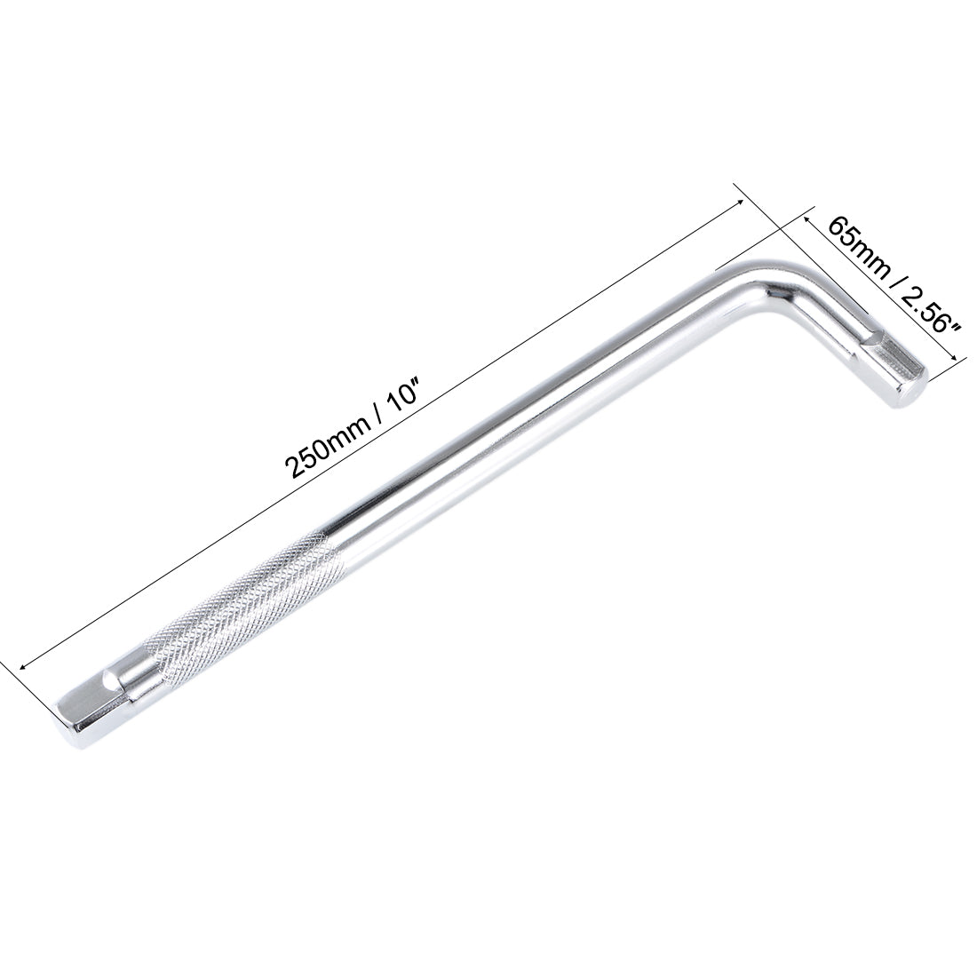 Harfington Socket Accessory Set 6-Point Shallow Socket L-Shape Extension Handle