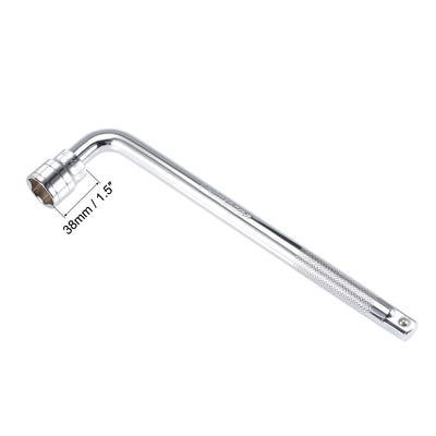 Harfington Socket Accessory Set 6-Point Shallow Socket L-Shape Extension Handle