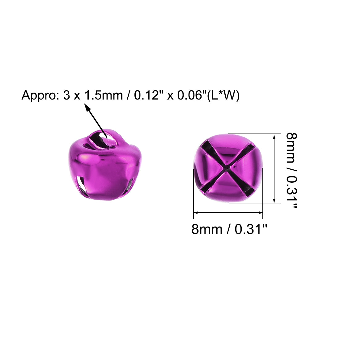 Harfington DIY Small Bells 100pcs, Craft Bells Bulk DIY Bells