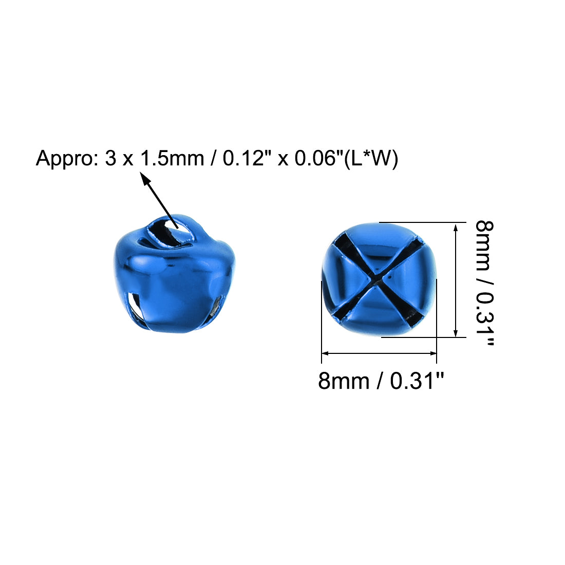 Harfington DIY Small Bells 100pcs, Craft Bells Bulk DIY Bells