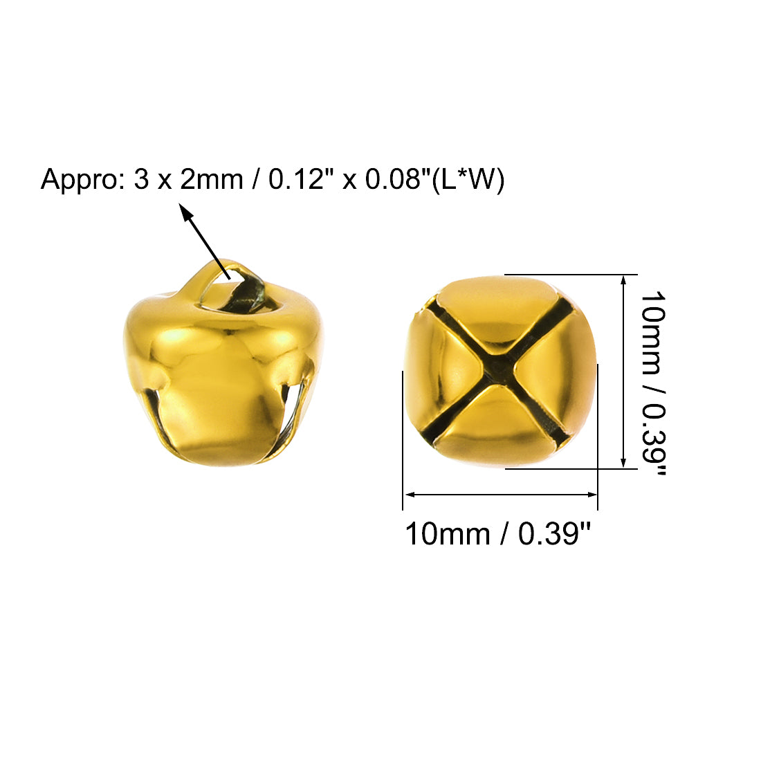 Harfington DIY Small Bells, 100pcs Craft Bells Bulk DIY Bells