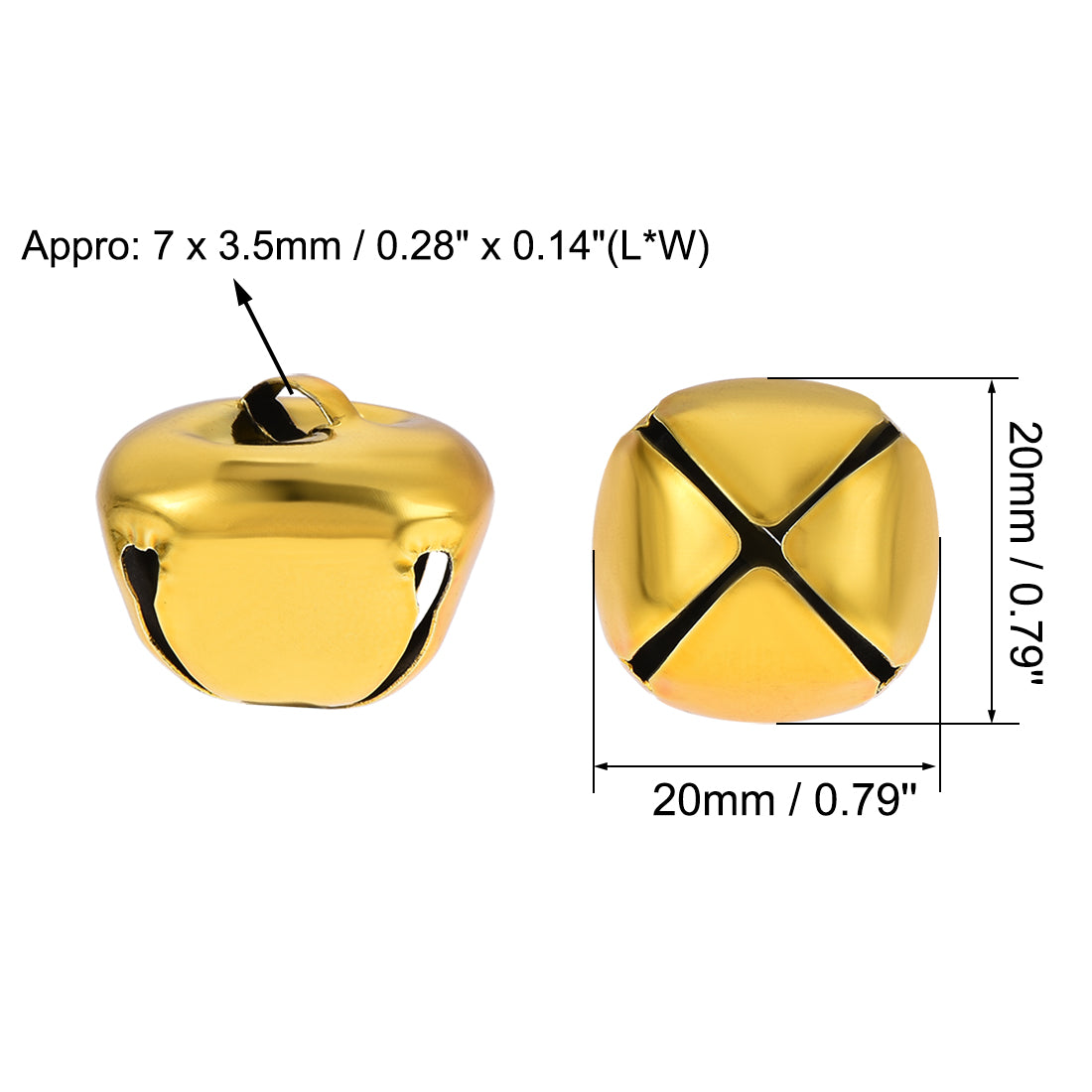 Harfington DIY Small Bells, 40pcs,  Craft Bells Bulk DIY Bells,