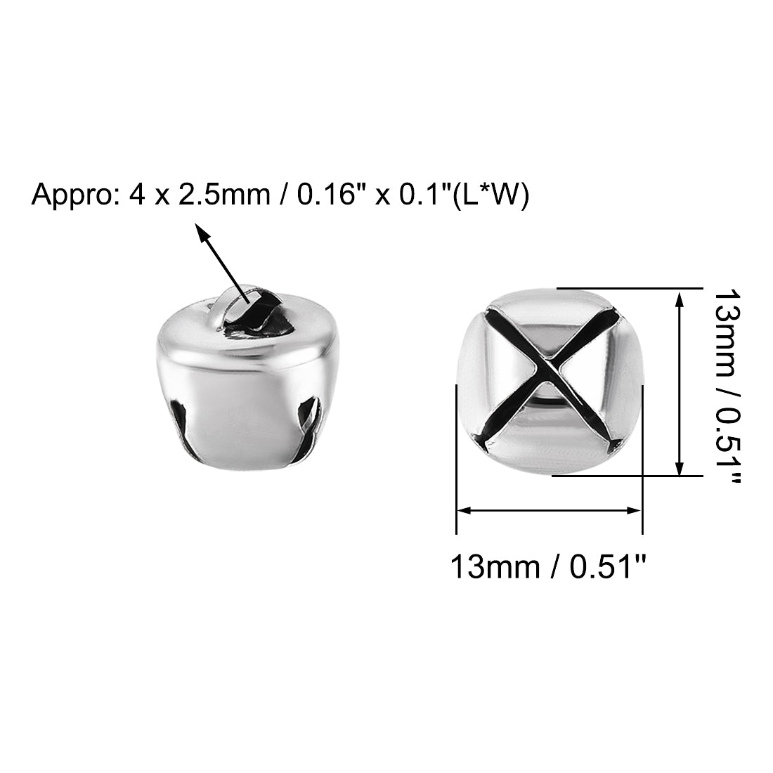 Harfington DIY Small Bells, 100pcs, Craft Bell Bulk DIY Bell