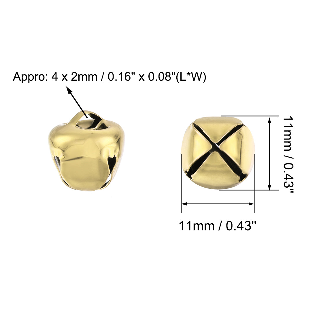 Harfington DIY Small Bells, 100pcs,  Craft Bells Bulk DIY Bells