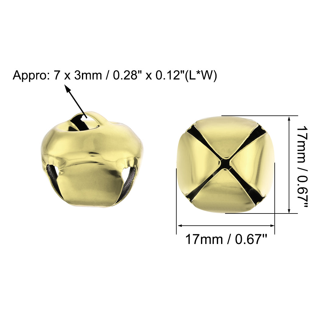 Harfington DIY Small Bells,  50pcs,  Craft Bells Bulk DIY Bells