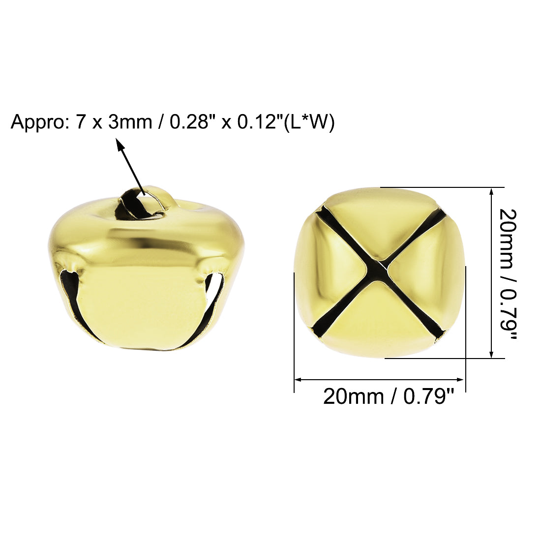Harfington DIY Small Bells, 100pcs,  Craft Bells Bulk DIY Bells