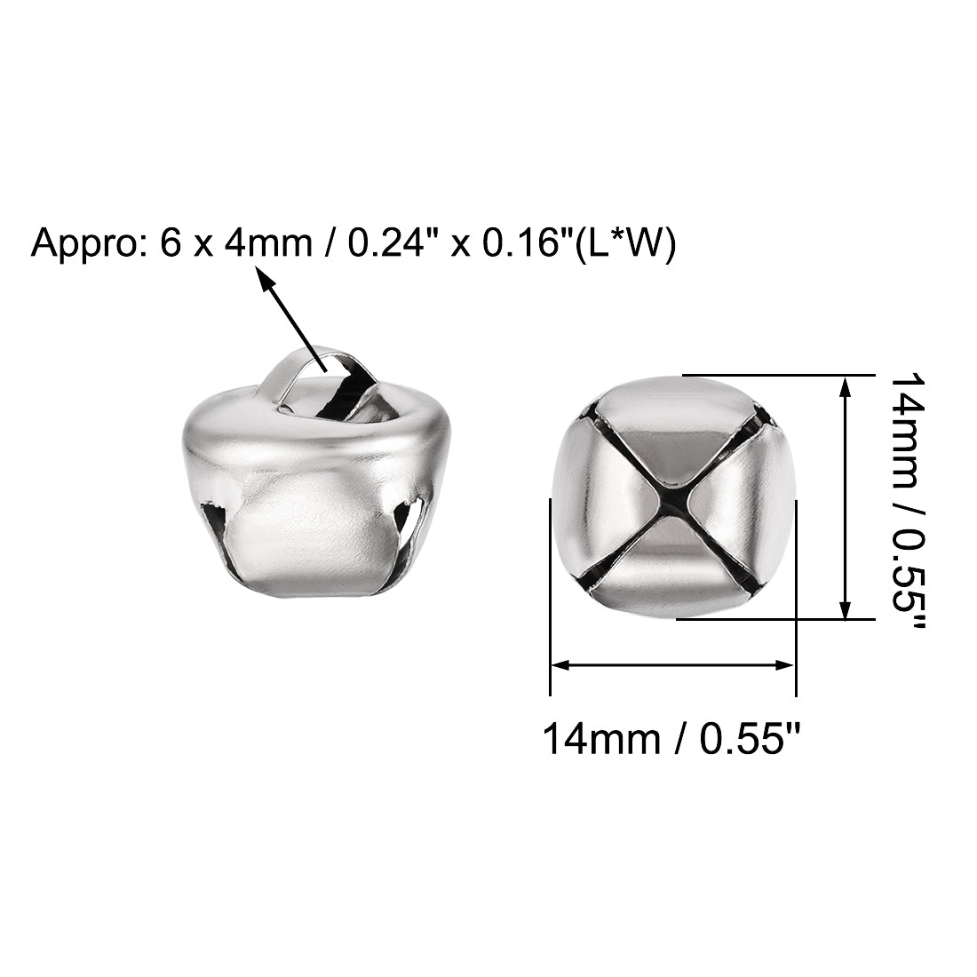 Harfington DIY Small Bells, 100pcs,  Craft Bells Bulk DIY Bells