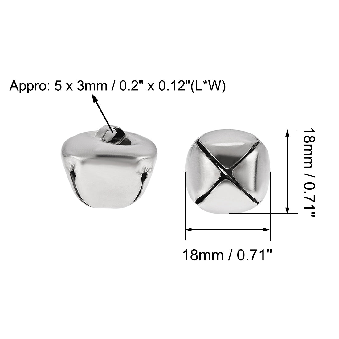 Harfington DIY Small Bells,  50pcs,  Craft Bells Bulk DIY Bells