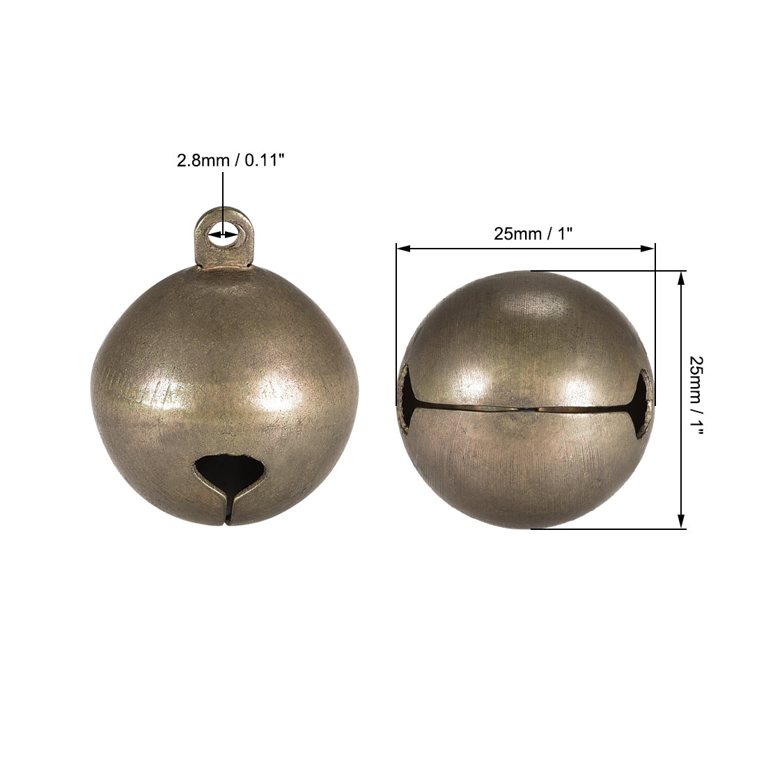 Harfington DIY Small Bells, 10pcs, Craft Copper Bells Bulk DIY Bells  Bronze