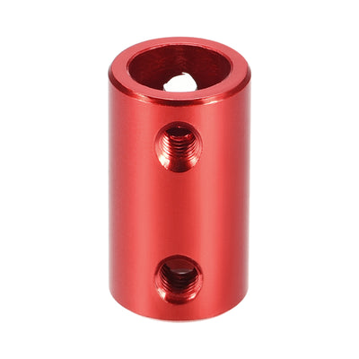 Harfington Rigid Coupling 25mm Length 14mm Diameter Aluminum Alloy Shaft Coupler Connector Red