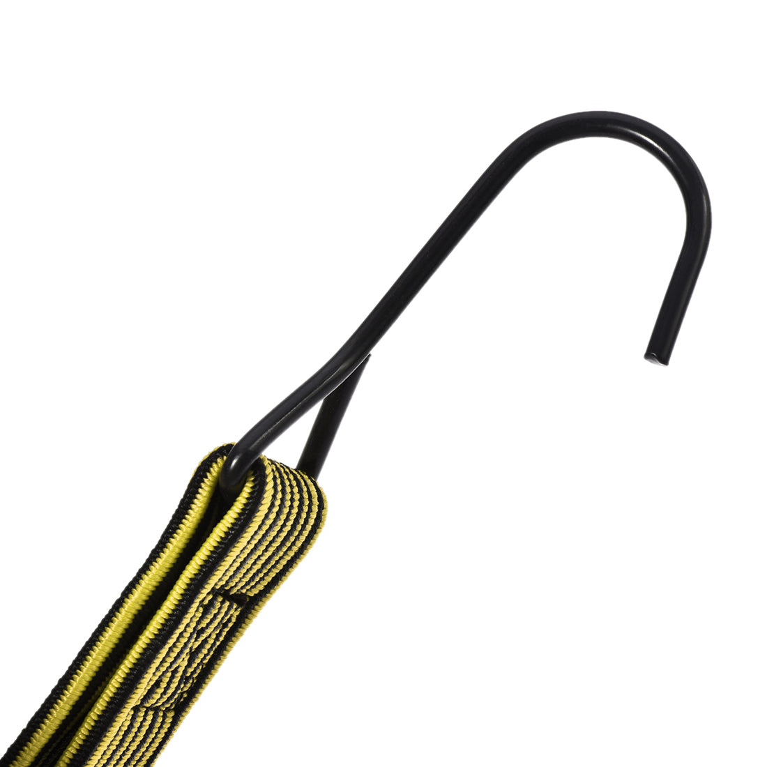 Harfington Flat Elastic Cord with Hook 3 Meters x 30mm Latex PP for Hand Carts Luggage Rack Cargo, 3 PCS