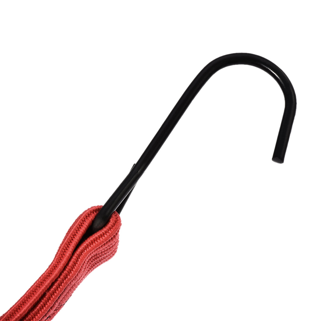 Harfington Flat Elastic Cord with Hook 3 Meters x 30mm Latex PP for Hand Carts Luggage Rack Cargo, 2 PCS