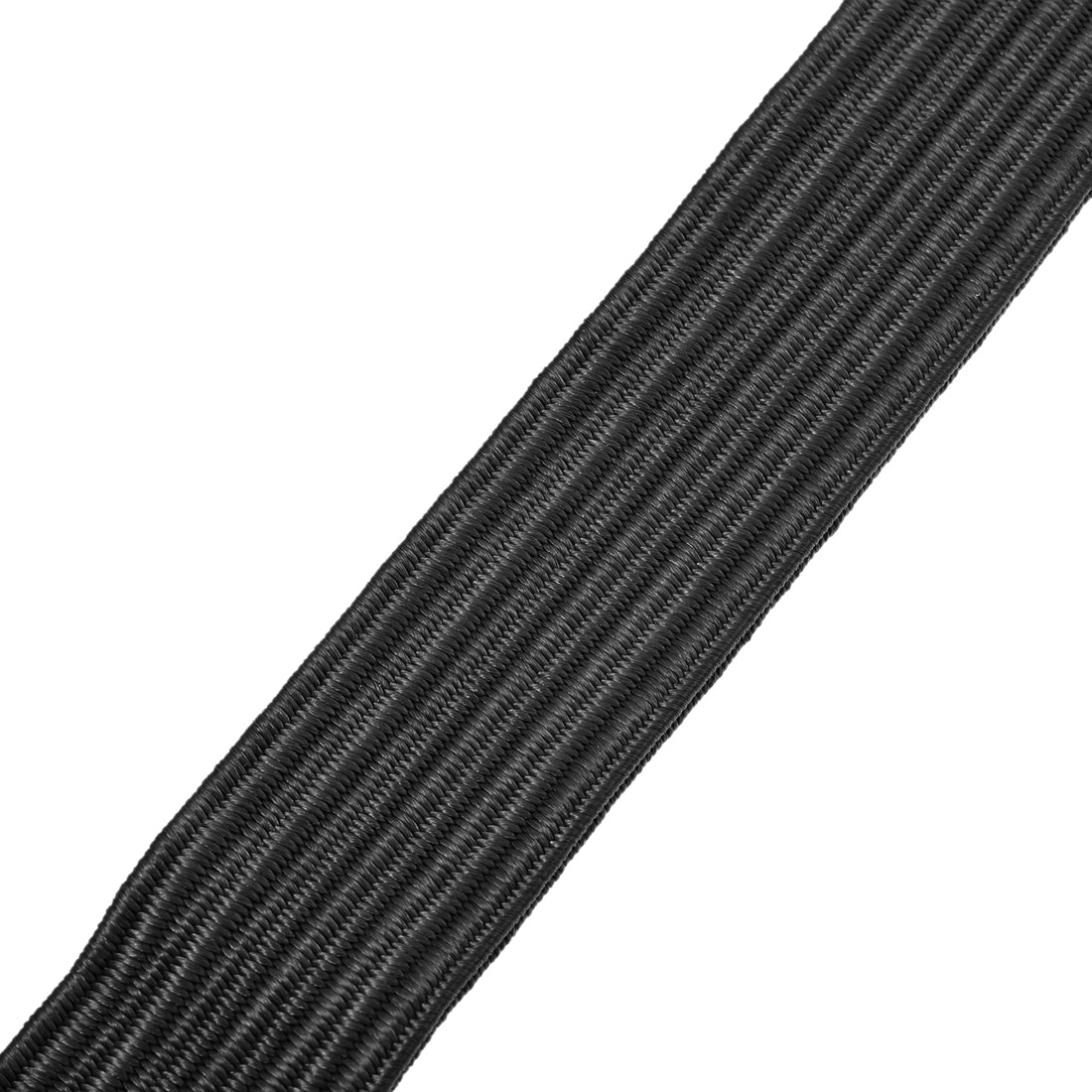 Harfington Flat Elastic Cord with Hook 3 Meters x 30mm Latex PP for Hand Carts Luggage Rack Cargo, 2 PCS