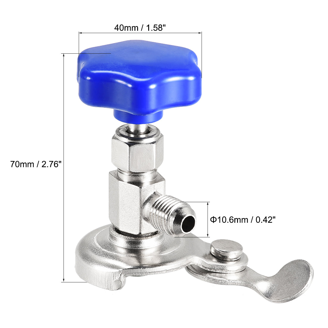 Harfington 0,42'' Kältemittelöffner, Flaschendosenhahnventil