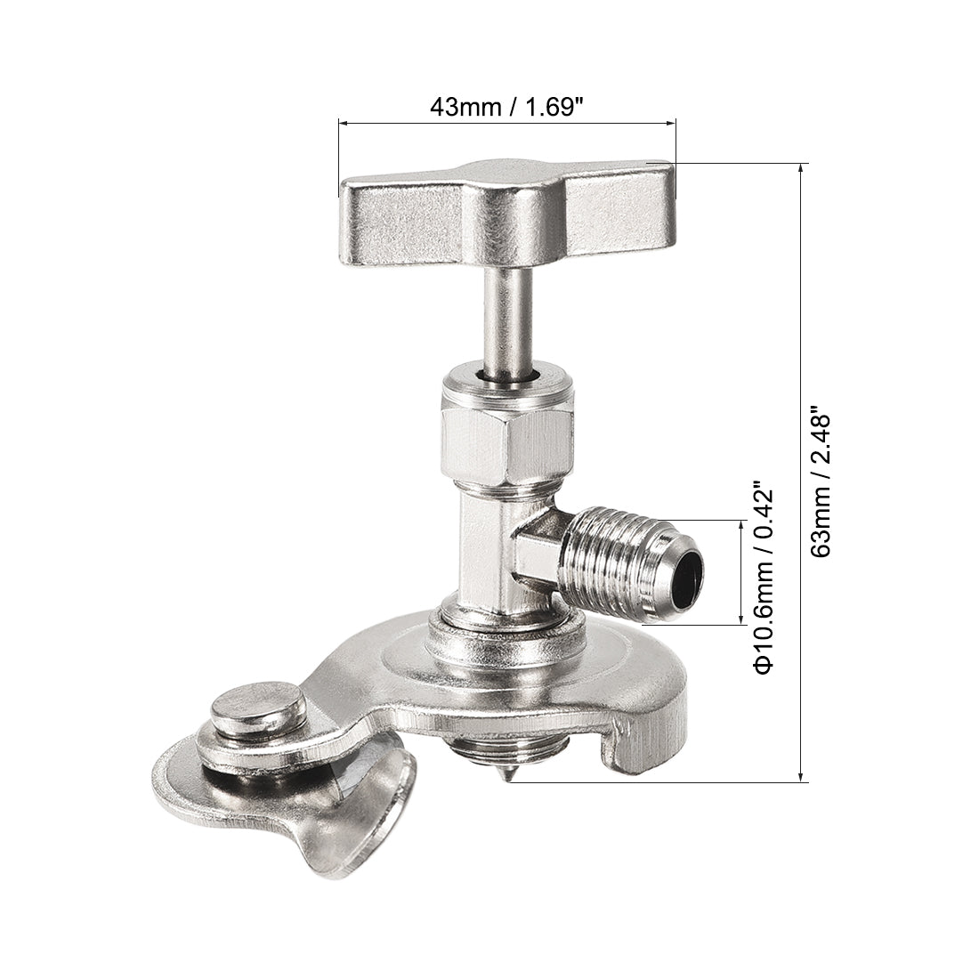 Harfington 0,42'' Kältemittelöffner, Flaschendosenhahnventil