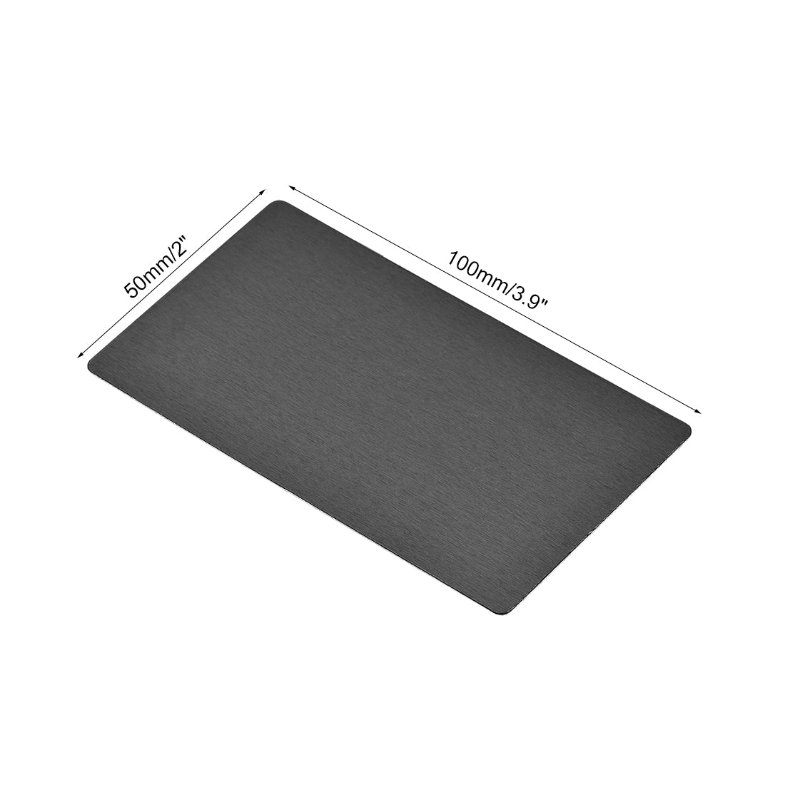 Harfington Blank Metal Card Anodized Aluminum Plate for DIY Laser Printing