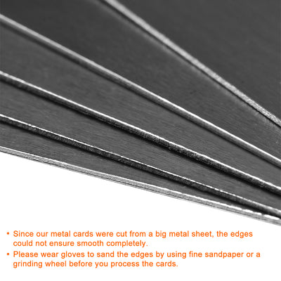 Harfington Blank Metal Card Anodized Aluminum Plate for DIY Laser Printing