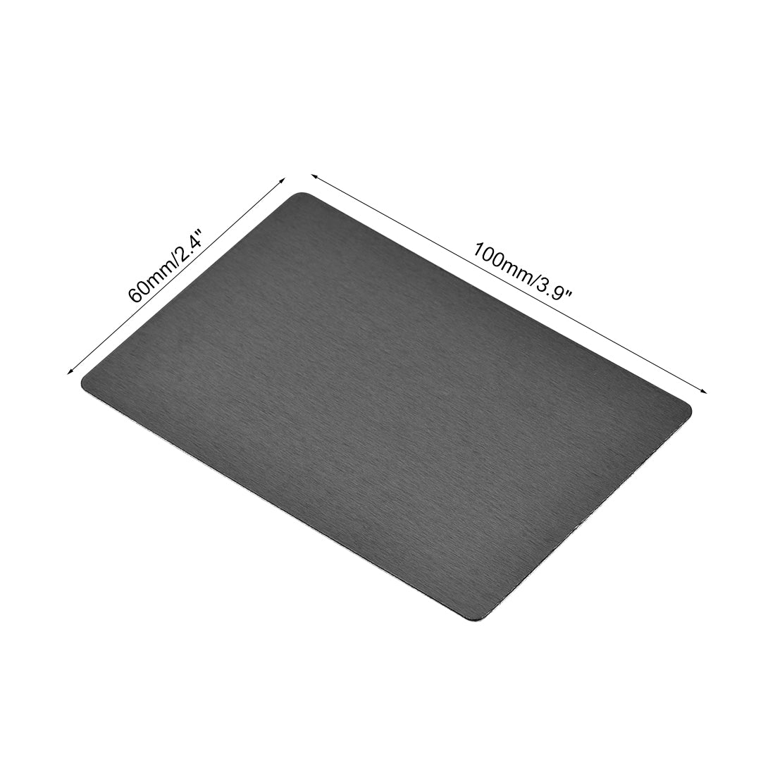 Harfington Blank Metal Card Anodized Aluminum Plate for DIY Laser Printing