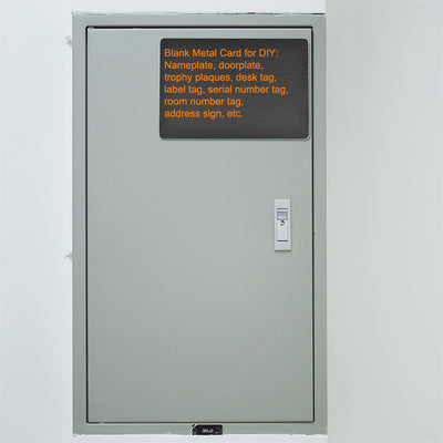 Harfington Blank Metal Card Anodized Aluminum Plate for DIY Laser Printing